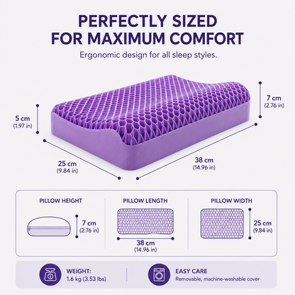 Ergonomic Cooling Pillow