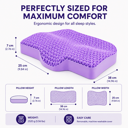 Ergonomic Cooling Pillow